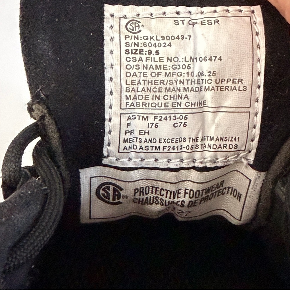 KODIAK Black Steel Toe Safety Shoes Work Protective size 9.5 - Picture 10 of 12